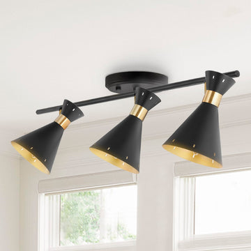 Elroy 18.25" Iron Retro Contemporary LED Track Light - JONATHAN Y